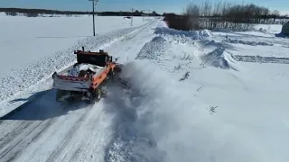 Plowing Snow In Foreston MN. March 13 2023.