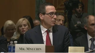 STEVEN MNUCHIN confirmation hearing for  TRUMP'S Treasury Secretar  (01/19/2017) Live Stream