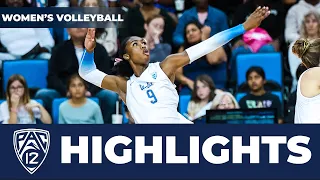 UCLA vs. Washington Women's Volleyball Highlights | 2023 Season