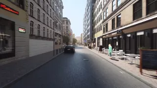 Volvo cyclist anti-collision warning system