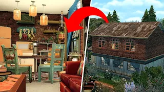 abandoned building for runaway teens - the sims 4 speed build - no cc