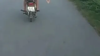 Свинью Везут на Мотоцикле И она радуется)