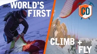 World's First: Climb + Fly Cerro Torre | Climbing Daily Ep.1604