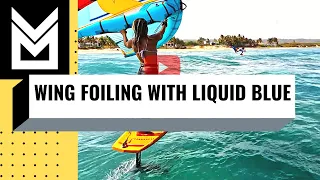 This is Wing Foiling in Cabarete | Extreme Ride in Paradise | Liquid Blue Wing Foil School