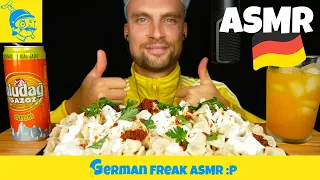 ASMR MANTI (Turkish dumplings) eating 🇹🇷🇩🇪 (German ASMR) - GFASMR