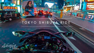 Tokyo Shibuya Ride by Ninja H2  Episode 27/東京 Kawasaki Ninja H2【4K】