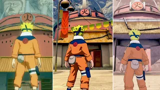 Naruto Ultimate Ninja Storm vs Naruto The Broken Bond vs Naruto Rise of a Ninja - Open World Konoha
