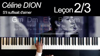 How to play: S'il suffisait d'aimer - C. Dion - Lesson 2/3 (Lang. FR + EN Subtitles)