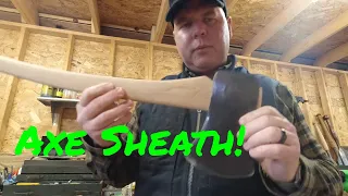 How To Make A  Proper Axe Sheath/Mask. Making The pattern.