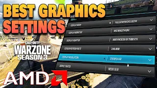 Best AMD Raedeon Graphic Settings For Wazone Season 3  (MAX FPS & Visability)