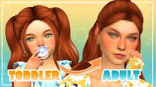 TODDLER to ADULT CHALLENGE!! 😍✨ || Create-A-Sim || The Sims 4