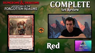 🔴 Complete Set Review - Adventures in the Forgotten Realms - Red Cards - Constructed And Limited