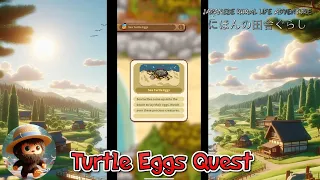 Japanese Rural Life Adventure - How to do the Turtle Eggs Quest