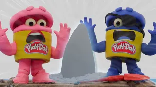 Play Doh Videos 🦈 Baby Shark Attack 🦈 Shark Week 2021 | Stop Motion | The Play-Doh Show