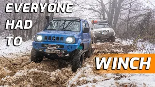 Suzuki Jimny VS Nissan Patrol Y61 4x4 Offroad In The Snow