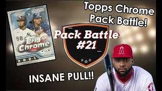 MASSIVE HIT! 2021 Topps Chrome Baseball Pack Battle - Blaster Box Break Pulls A HUGE SSP Rookie Card