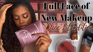 Full Face Of New Makeup ft. Huda Naughty Nude, ELF Camo CC Cream, Fenty Cream Gloss & more!