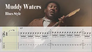 Blues In The Style Of Muddy Waters | Guitar Tab