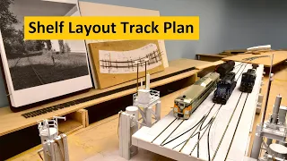 Shelf Layout Track-Plan and Benchwork | River Road ~ Vlog # 201