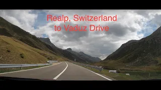 Driving from Realp, Switzerland to Vaduz (4K)