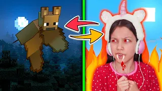 ПРОКАЧАЛАСЬ ДО ЛЕТУЧЕЙ МЫШИ в Minecraft