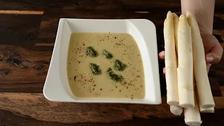 Homemade healthy asparagus cream soup: recipe with lots of vitamins!