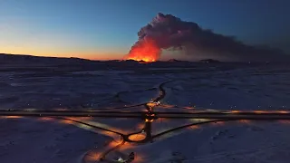 Icelandic volcano erupts for the third time in less than two months