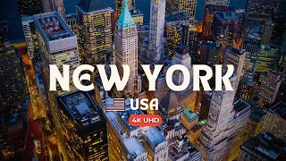 New York City, USA 🇺🇸 | 4K Drone Footage | Architectural Structure | Places to Visit