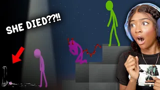 PURPLE GUY HAS A SAD BACK STORY??! | Animation vs Minecraft Shorts [29] Reaction