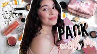 PACK WITH ME FOR A VACATION ⛅ TRAVEL MAKEUP BAG