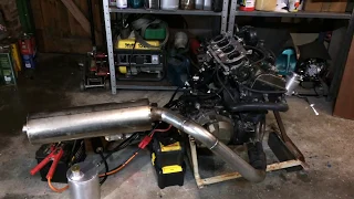 ZX12R Bike Engine first start after 10 Years