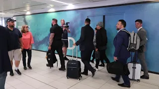 Jean-Claude Van Damme Walking Through Sydney Airport