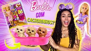 Comprei a Barbie  cachorrinhos recém nascidos #unboxing #barbie #daiatoys