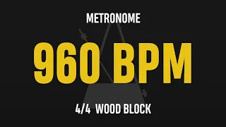 960 BPM 4/4 - Best Metronome (Sound : Wood block)