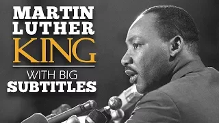 Martin Luther King  I Have a Dream   SPEECH with BIG SUBTITLES | Learning english