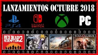 TOP LANZAMIENTOS octubre 2018 | Juegos IMPRESCINDIBLES Ps4, Switch, Xbox One, PC, 3ds | GOTY 2018!!!