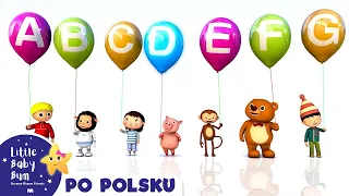 Balonowy alfabet | Piosenki dla dzieci po polsku - 30 minut! | Little Baby Bum