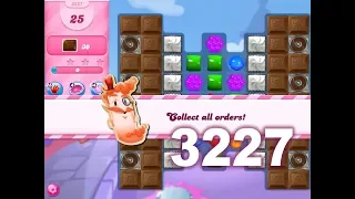 Candy Crush Saga Level 3227 (3 stars, No boosters)