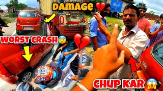 Almost Crashed 😰Car With Truck❤️|Saksham Manhas|❤️|Training Back Workout|❤️Pushups❤️