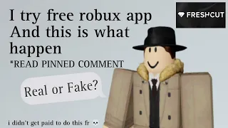 Does Freshcut really give free robux? 🔴READ PINNED COMMENT | Trying Freshcut | [Roblox Content]