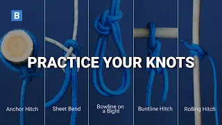 5 boating knots - Step by step