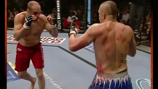 Randy Couture slips and gets knocked out