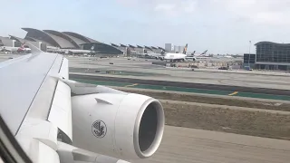 Air France A380 SUPER Takeoff Los Angeles (LAX)!!