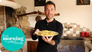 Gino Cooks His Signature Carbonara in His Home in Sardinia | This Morning