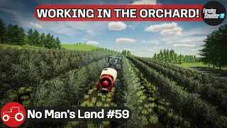 Working In The olive Orchard, Sowing Sorghum and Planting Poplars - No Man's Land #59 FS22 Timelapse