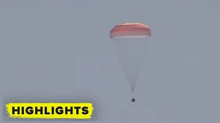 Soyuz Spacecraft Touchdown! Watch it here