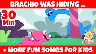Dinosaur Like To Play Hide & Seek + More Fun Songs For Children | HiDino Kids Songs