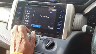 Toyota Innova Audio System FM Channel Setting