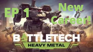 Let's Play Battletech Heavy Metal Ep 1 - New Career!