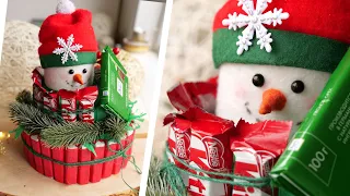 CUTE KINDER CHOCOLATE CAKE!🎄 DIY Christmas gift idea 💡